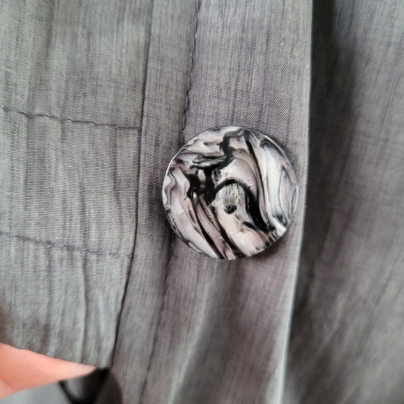 Vintage 80s Designer Irving Posluns Trench Coat - Picture 8 of 15